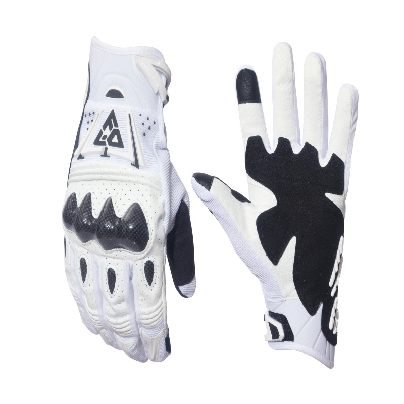 Horse Riding Glove - Carbon fiber and PU leather moto