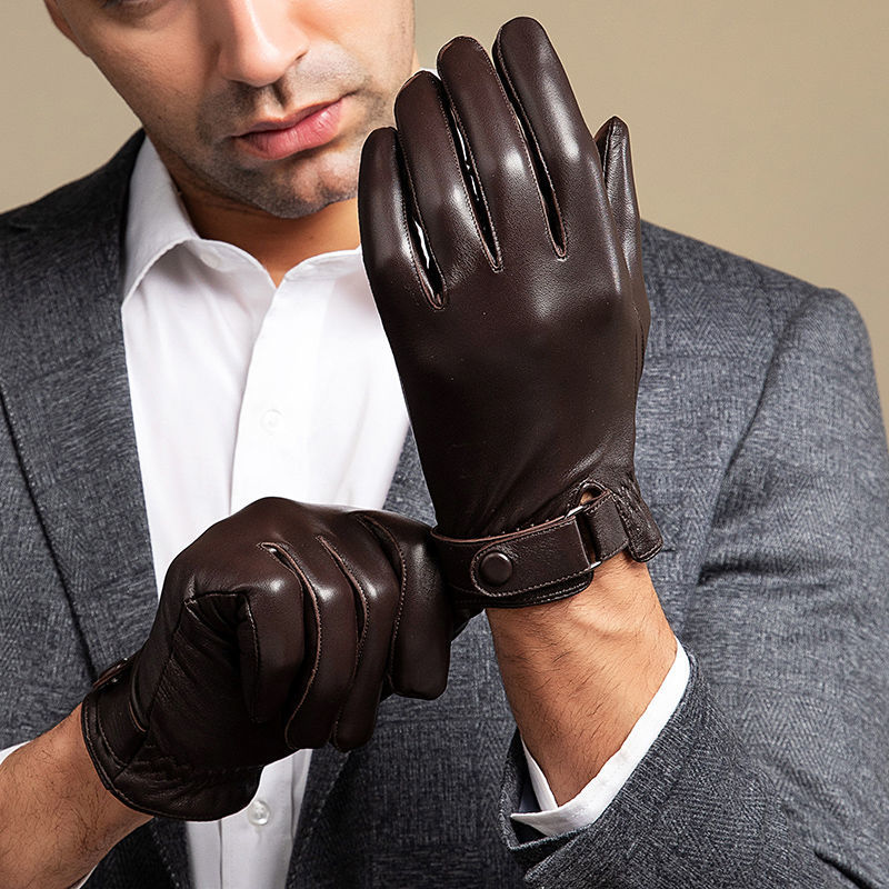 Horse Riding Glove - 2024 Men's Sheepskin Leather Gloves Fashion
