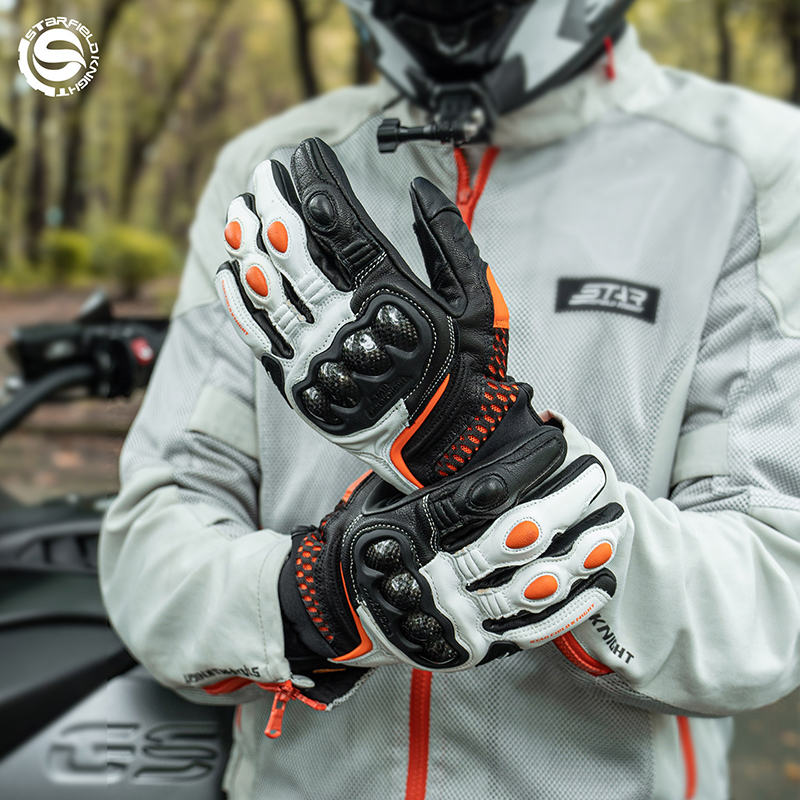 SFK Orange Motorcycle Gloves C - Horse Riding Glove review and price