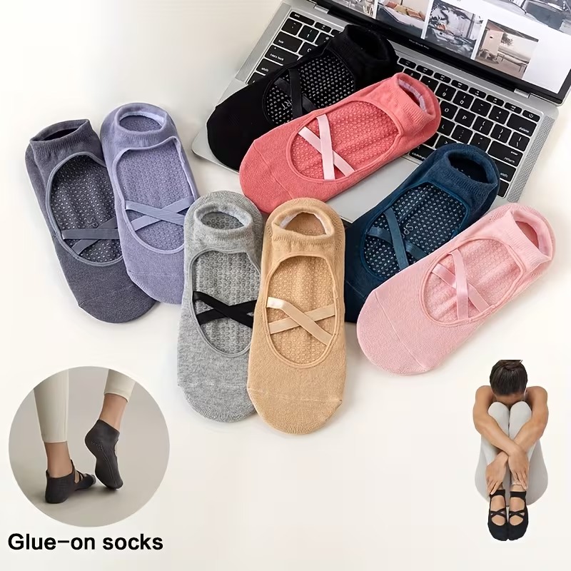 1-2 Pairs Women's Non-Slip Yog - Trampoline Park Sock review and price