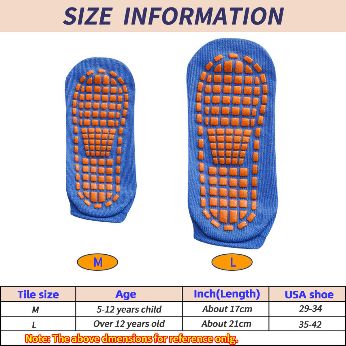 1/4 Pairs Unisex Silicone Non  - Trampoline Park Sock review and price