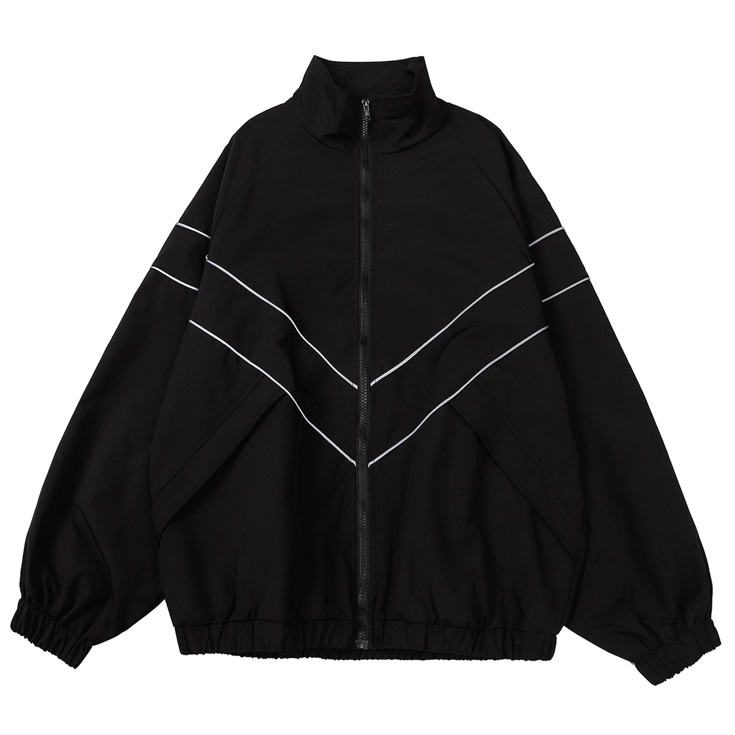 Reflective Stripes Men‘s Jacke - Outdoor Sport Windbreaker review and price
