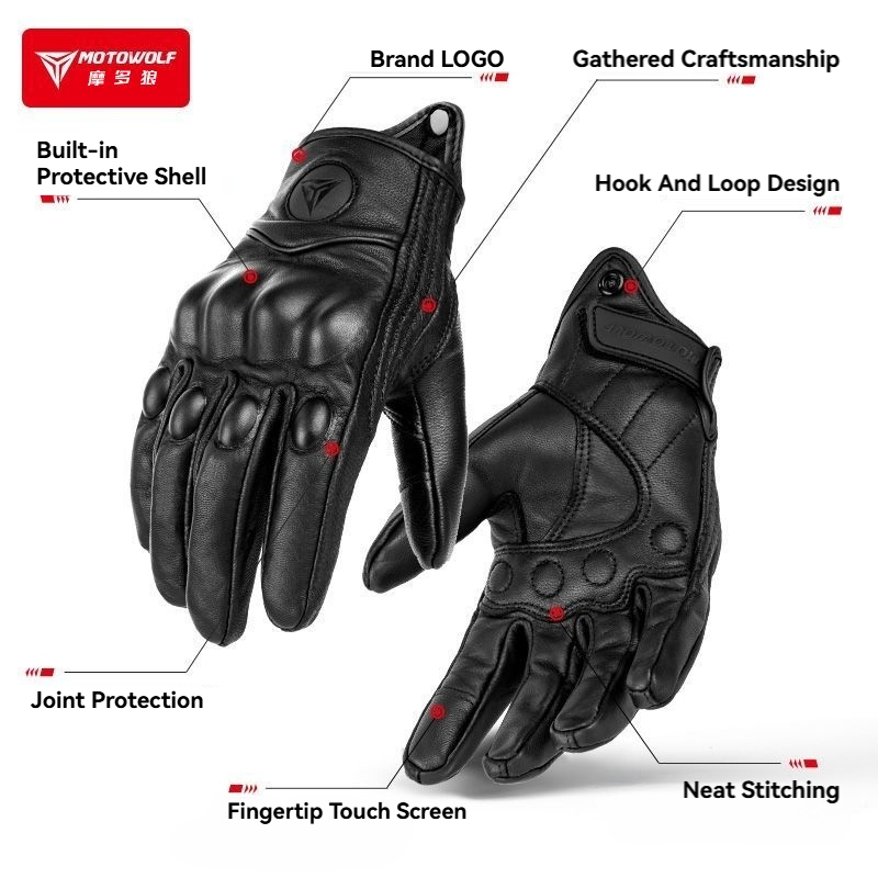 MOTOWOLF Motorcycle Gloves Men - Horse Riding Glove review and price
